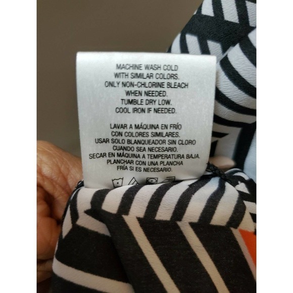 Attention Women's Multicolor 100% Polyester Long Sleeve Collared Top Shirt - Picture 9 of 15